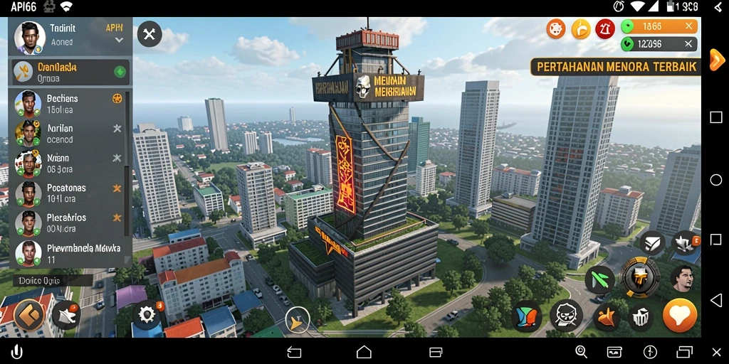 Screenshot menampilkan gameplay Tower Defense yang seru dan strategis.