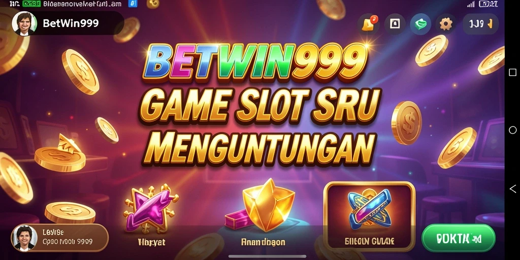 Tampilan menarik dari gameplay BETWIN999 saat memutar gulungan slot.