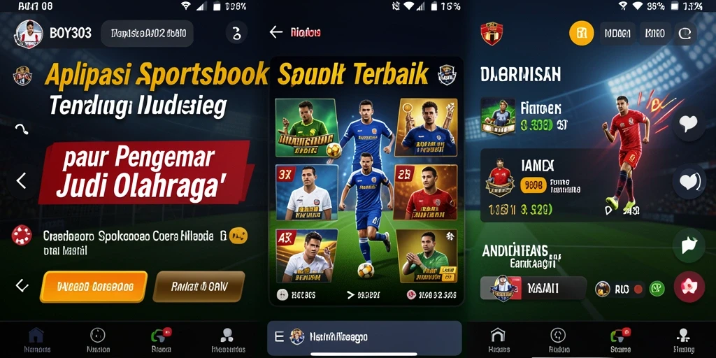 Tampilan permainan Sportsbook dalam aplikasi BOY303 yang menarik dan interaktif.