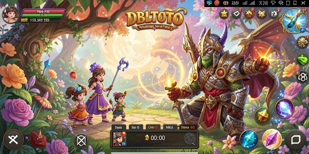 Screenshot DBLTOTO menampilkan aksi seru dalam petualangan menantang.