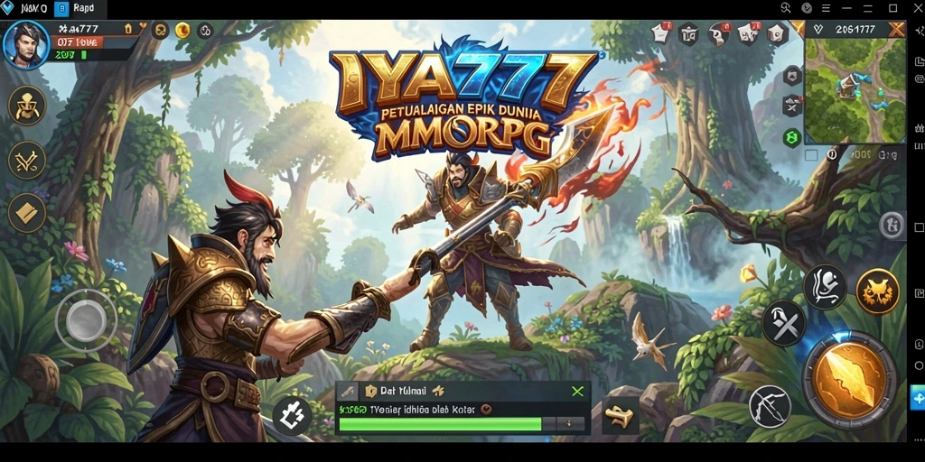Tangkapan layar menunjukkan aksi seru dalam pertandingan MMORPG IYA777.
