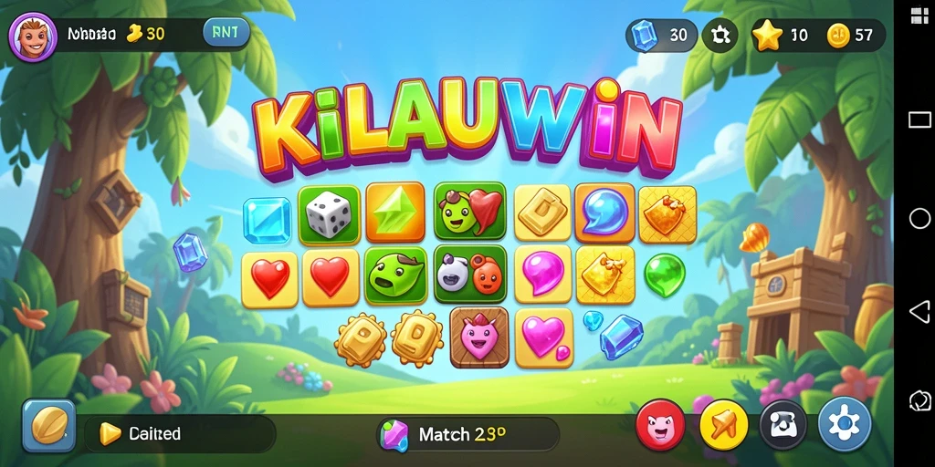 Gameplay menarik KILAUWIN dengan berbagai tantangan Match-3.