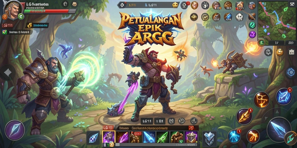 Screenshot LG111 menampilkan aksi seru dalam pertarungan ARPG.