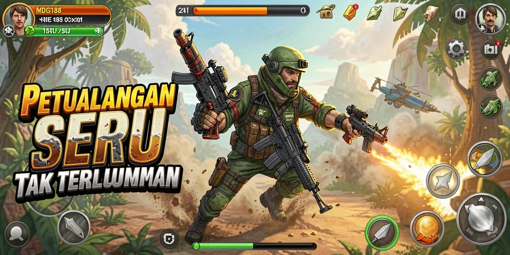 Tampilan aksi seru dalam permainan MDG188 yang mendebarkan.