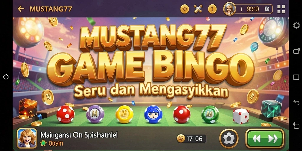 Tampilan gameplay menarik di MUSTANG77 selama permainan Bingo.