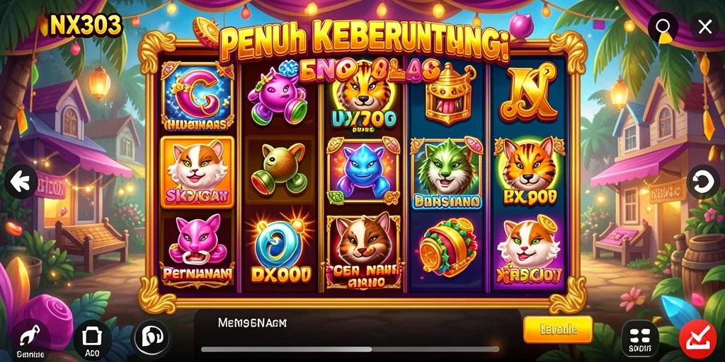 Screenshot gameplay NX303 menampilkan pengalaman bermain slot yang seru.